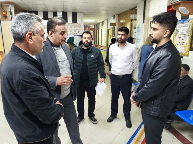 ارزیابی آمادگی حوزه سلامت آشتیان در بازدید مسئولان دانشگاه علوم پزشکی